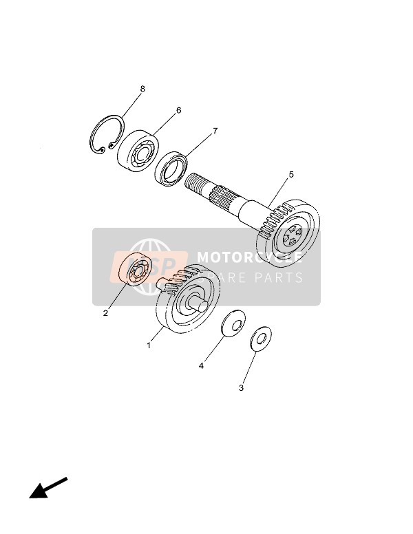 Yamaha CS50 JOG-R 2002 Transmission for a 2002 Yamaha CS50 JOG-R